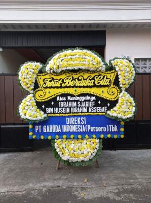 Papan Bunga Duka di Melonguane